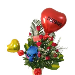ARREGLO FLORAL CON PELUCHE BEIRUT